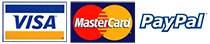 Visa, Mastercard, Paypal Logos